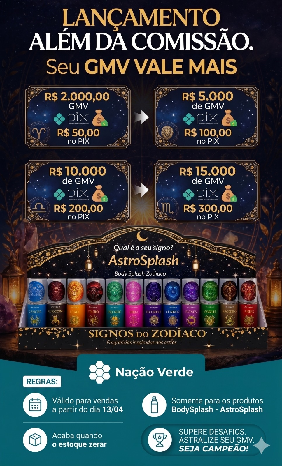 Campanha Astrosplash Nação Verde
