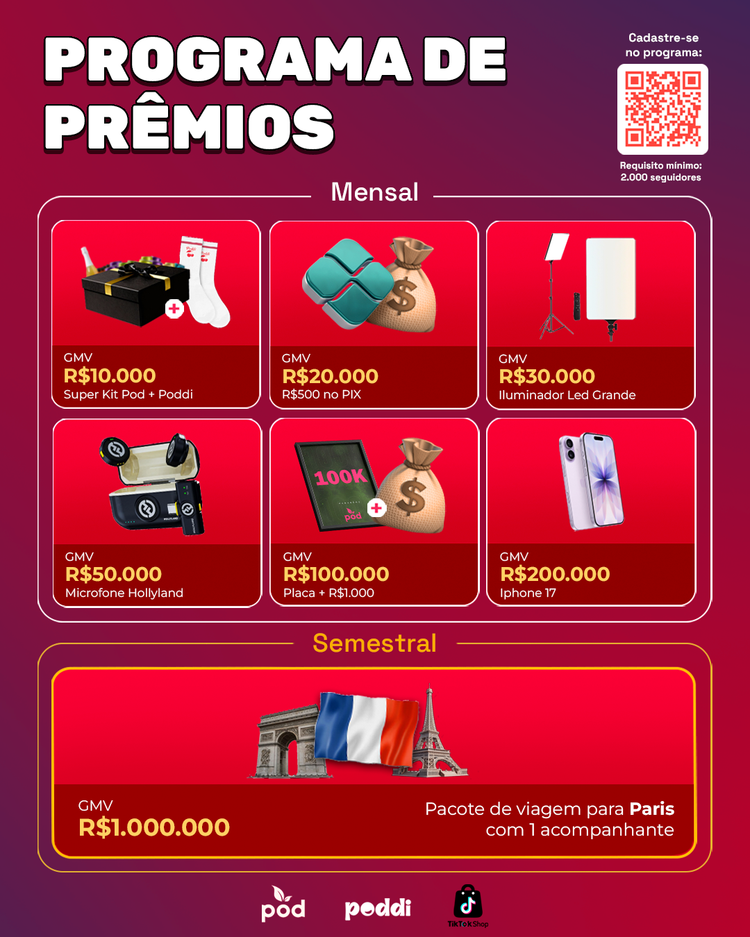Programa de Prêmios Pod